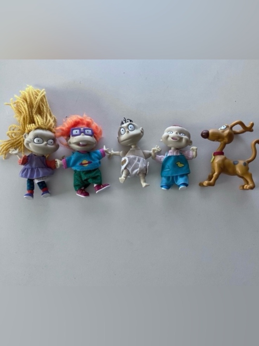 Mattel Vintage Rugrats Figures Lot Tommy Chucky Angelica Phil Spike 90s